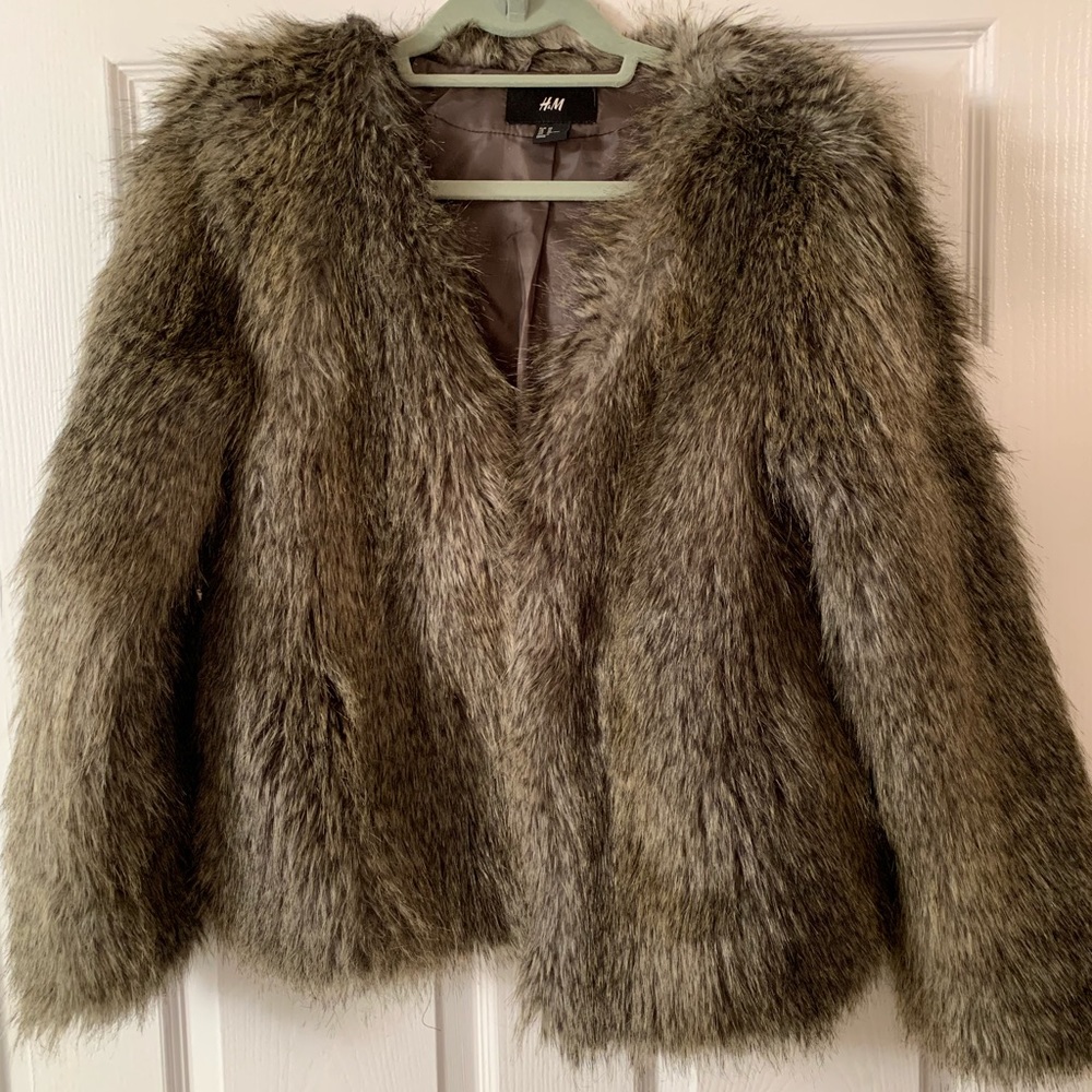 H&M Faux Fur Coat